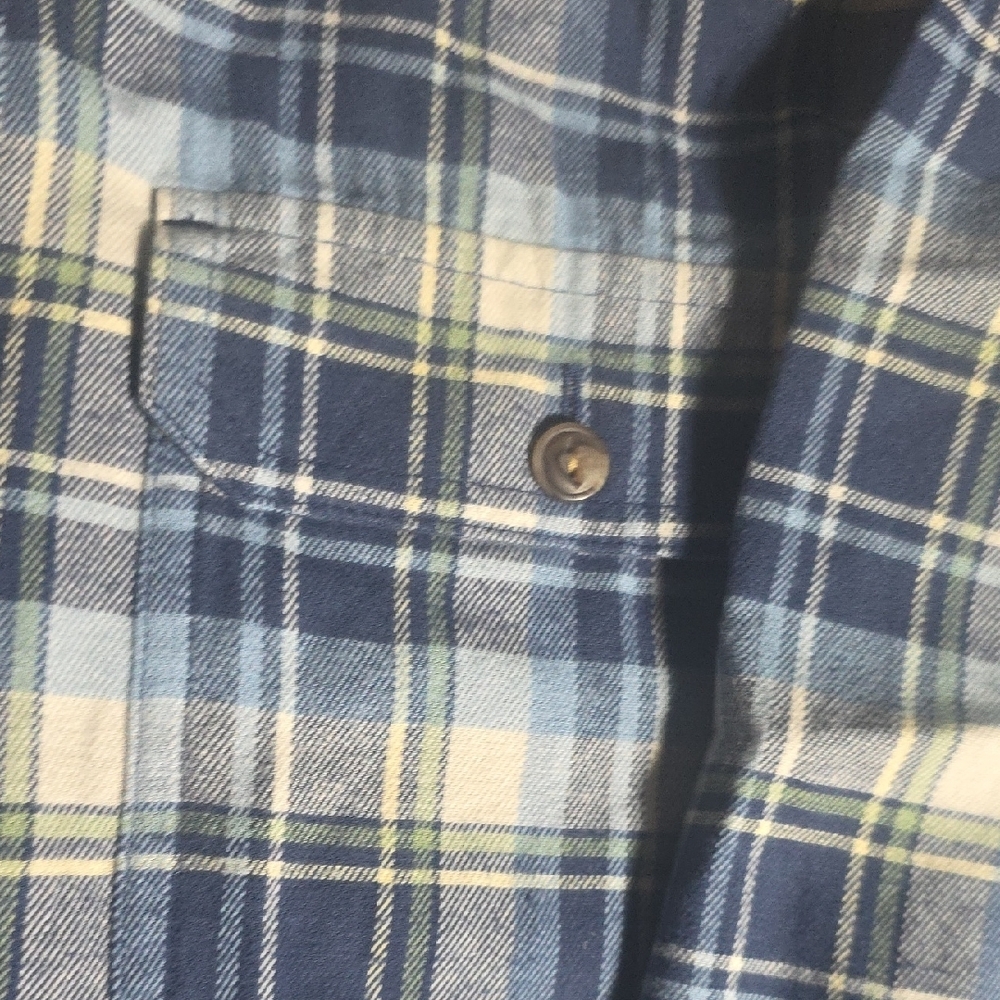 Patagonia Blue Plaid Flannel Shirt - Picture 4 of 5